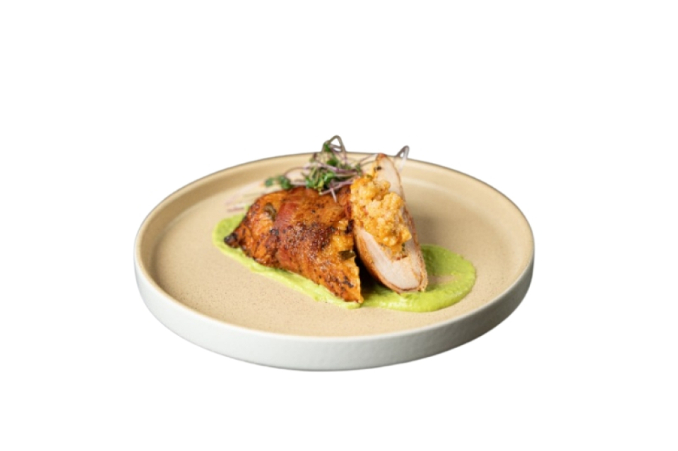 Poulet farci Risotto